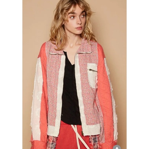 POL. Quilted Floral Jacket - Picture 1 of 4